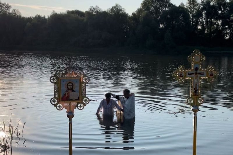 В День Крещения Руси в благочинии совершено крещение в реке Дон