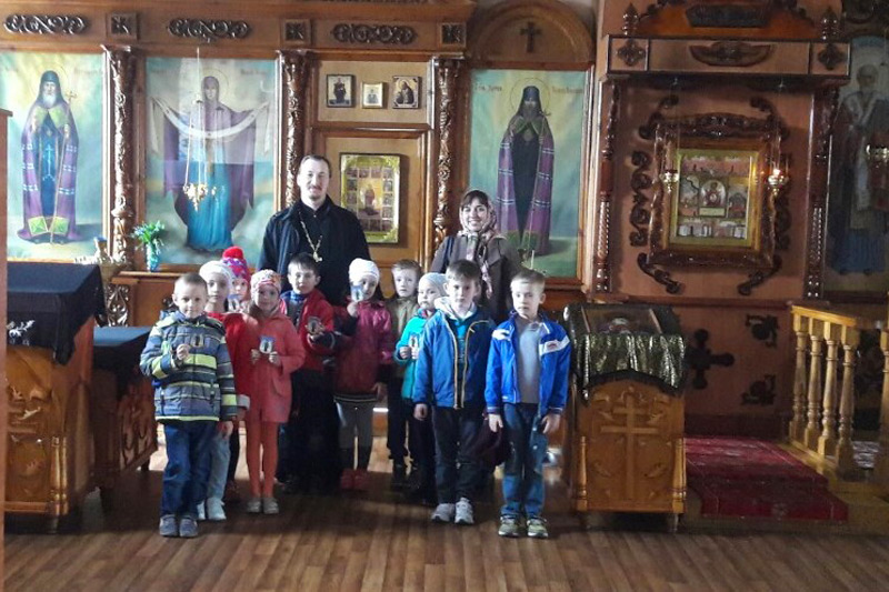 Посещение Покровского храма дошкольниками