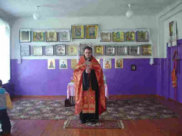 В здании сельской школы с. Берёзово освящена молитвенная комната в честь Великомученика Георгия Победоносца
