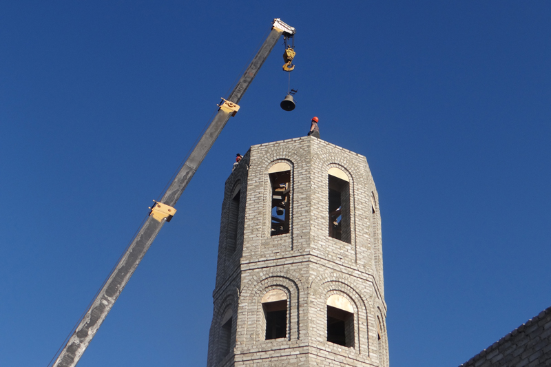 Новая колокольня в Острогожске обрела свой голос