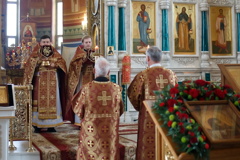 В Ильинском кафедральном соборе молитвенно почтили память Усекновения главы Иоанна Предтечи