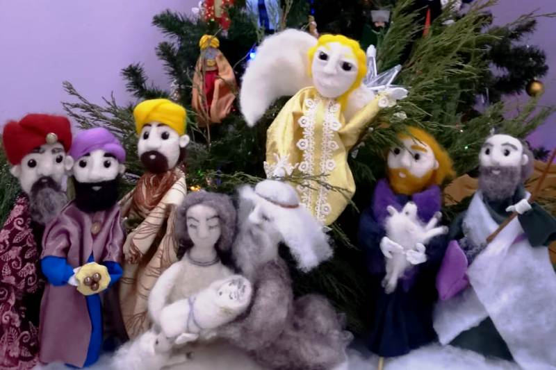 В воскресной школе «Добро» воспитанники показали рождественское вертепное представление
