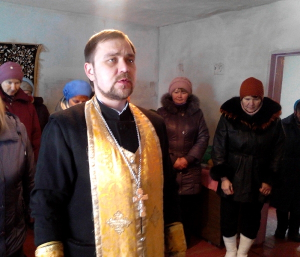 Молебен в праздник Рождества Христова в Шевченково