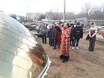 Освящение и монтаж купола для Духовно-просветительского центра в г. Россошь