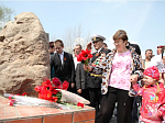 В Острогожском районе установили памятник ветеранам боевых действий в «горячих точках»