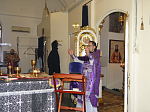 Богослужение в Тихоновском соборном храме Острогожска в Неделю Крестопоклонную