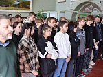 В Павловском техникуме был совершён молебен о наших защитниках на СВО