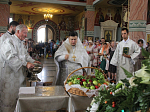 В праздник Преображения Господня в Ильинском кафедральном соборе г. Россошь совершили праздничные богослужения