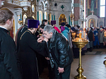В прощенное воскресенье  епископ Россошанский и Острогожский Андрей совершил вечерню и Чин прощени