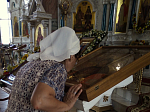 В Ильинский кафедральный собор принесена икона святого благоверного князя Александра Невского с частицей святых мощей