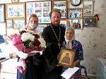 Представители благочиния поздравили с юбилеем почетного гражданина г. Богучар