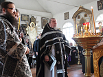 Священнослужители четырех благочиний епархии приняли участие в богослужении и таинстве исповеди 