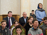 Святейший Патриарх Кирилл встретился с юными спортсменами из Донбасса