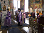 Всенощное бдение архиерейским чином совершено в Свято-Ильинском кафедральном соборе