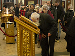 Глава Россошанской епархии молился за вечерним богослужением в Ильинском соборе