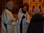 В Свято-Митрофановском храме молитвенно встретили праздник Крещения