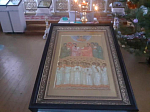 В день памяти святых мучеников младенцев Вифлеемских в Верхнем Мамоне совершили молебен и освящение новописанной храмовой иконы