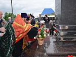 В день памяти Георгия Победоносца в Верхнем Мамоне открыли стелу в честь присвоения райцентру звания населенного пункта воинской доблести