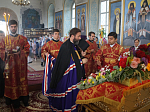 Глава Россошанской епархии возглавил Божественную литургию в престольный  праздник храма св. мч. Иоанна Воина г. Богучара