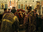 В канун Крестопоклонной недели Преосвященнейший епископ Андрей совершил Всенощное бдение