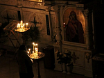7 февраля епископ Россошанский и Острогожский Андрей молился за вечерним уставным богослужением
