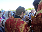Преосвященнейший епископ Россошанский и Острогожский Андрей совершил Божественную литургию под открытым небом в с. Сухой Донец и провёл чин освящения