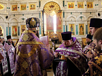В праздник Торжества Православия епископ Россошанский и Острогожский Андрей совершил Божественную литургию в Ильинском кафедральном соборе