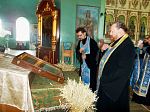 Епархиальную святыню встретили в Острогожском благочинии
