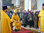 Архиерейское богослужение в день памяти святителя Серафима (Соболева), архиепископа Богучарского