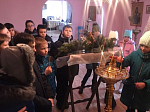 Открытый урок для учеников Новокалитвенской школы в Троицком храме