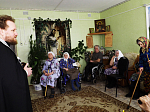 Благочинный иеромонах Тихон (Жданов) совершил Таинства Cоборования и Причастия в Гороховском доме проживания пожилых людей