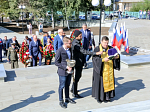Духовенство епархии приняло участие в открытии Центральной братской могилы после реконструкции