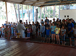 Молебен в детском оздоровительном лагере «Зарница»