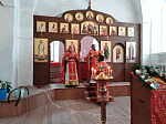 Торжественное богослужение в восстановленном приделе в честь вмч. Екатерины в Вознесенском храме