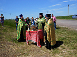 На въезде в село Новая Криуша установлен поклонный крест