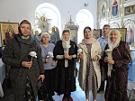 В праздник Рождества Пресвятой Богородицы в Сретенском воинском храме Острогожска прошёл очередной этап акции «Белый цветок»