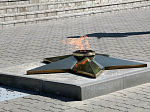 В Россошь привезли вечный огонь с братской могилы у воронежского музея-диорамы