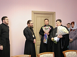 С Рождеством Христовым епископа Россошанского и Острогожского Дионисия поздравили сотрудники епархиального управления