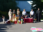 1 сентября клирики Калачеевского благочиния посетили торжественные линейки в школах
