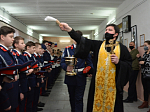 В Острогожске прошла присяга кадетов-казаков