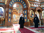 В день годовщины архиерейской хиротонии Глава Воронежской митрополии совершил Божественную литургию в Благовещенском кафедральном соборе