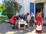 4 мая в Неделю жен – мироносиц прихожанки храма св. мч. Иоанна Воина г. Богучар были поздравлены с праздником