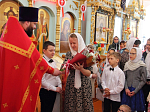 Воспитанники Воскресной школы имени протоиерея Николая Сильченкова поздравили прихожан со Светлым праздником Пасхи