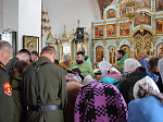 В Каменке совершили молебен святому князю Александру Невскому и провели круглый стол с казачеством благочиния