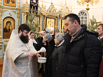 Прихожане Казанского храма п. Каменка встретили праздник Крещения Господня 