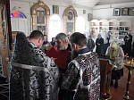 Священнослужители четырех благочиний епархии приняли участие в богослужении и таинстве исповеди 
