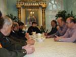Состоялось совместное собрание священнослужителей благочиния и казаков Каменского хутора