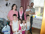 Поздравление с Пасхой и продуктовые подарки многодетным семьям села Петропавловка
