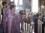 В Неделю 5-ю Великого поста в Ильинском кафедральном соборе совершили Литургию Василия Великого