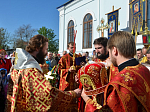 26 апреля, в субботу Светлой седмицы, Преосвященнейший епископ Россошанский и Острогожский Андрей совершил Божественную литургию в Казанском храме г. Павловска